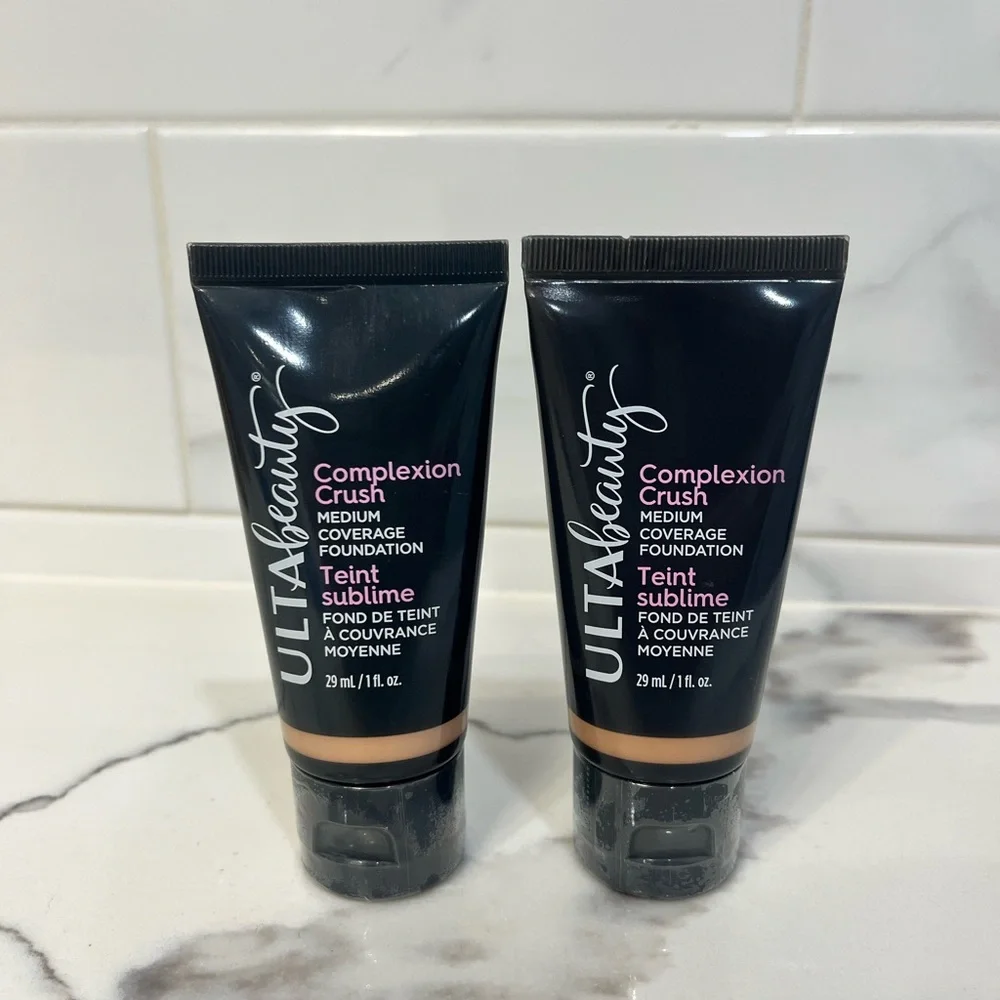 New set of 2 1 fl oz Ulta Beauty Medium Coverage Foundation, Light‎ Medium Cool